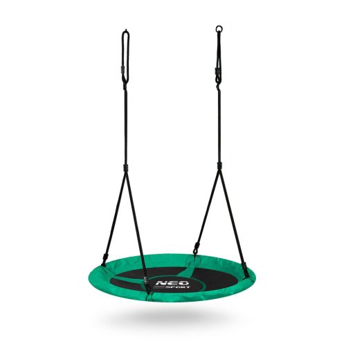 Swingo gólyafészek hinta 110 cm, zöld és fekete - Neo-Sport