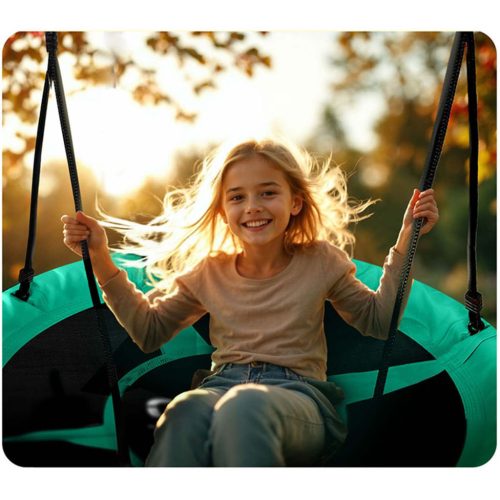 Swingo gólyafészek hinta 110 cm, zöld és fekete - Neo-Sport