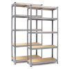 Fém raktári polc készlet 2 db 150 x 75 x 30 cm Humberg HR-810