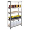 Fém raktári polc készlet 2 db 150 x 75 x 30 cm Humberg HR-810
