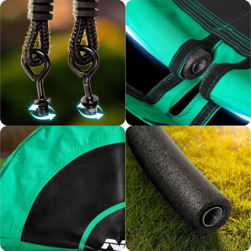 Swingo gólyafészek hinta 100 cm, zöld és fekete - Neo-Sport