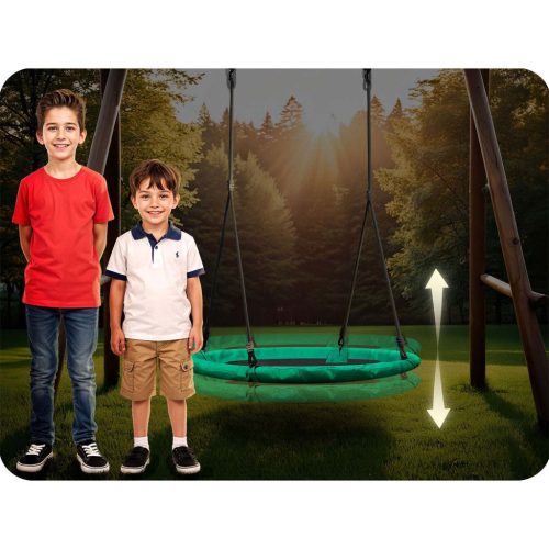 Swingo gólyafészek hinta 100 cm, zöld és fekete - Neo-Sport