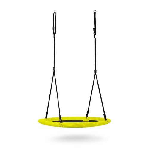 Swingo gólyafészek hinta 100 cm, neon zöld és fekete - Neo-Sport