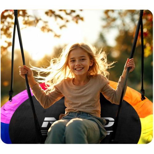 Swingo gólyafészek hinta 100 cm, multicolor - Neo-Sport