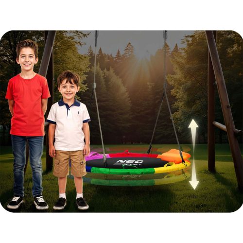 Swingo gólyafészek hinta 100 cm, multicolor - Neo-Sport