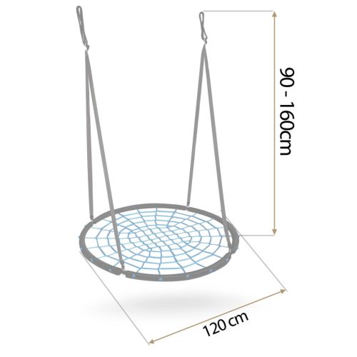 Neo-Sport NS-104 gólyafészek hinta, 120 cm