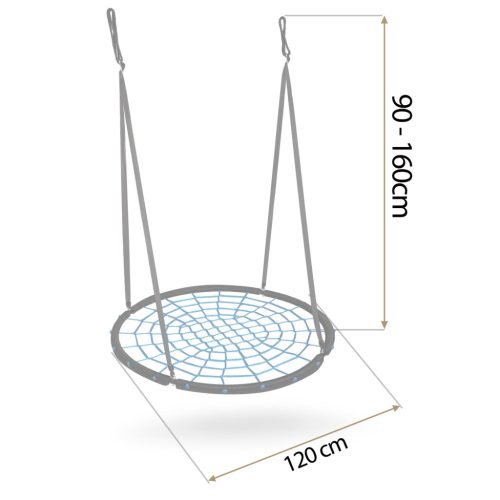 Neo-Sport NS-104 gólyafészek hinta, 120 cm