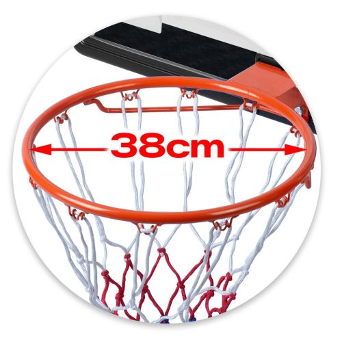 Kosárlabda kosár 150-210cm állítható nagy stabil szabadon álló Neo-Sport NS-280