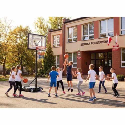 Kosárlabda kosár 150-210cm állítható nagy stabil szabadon álló Neo-Sport NS-280