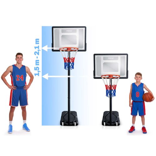 Kosárlabda kosár 150-210cm állítható nagy stabil szabadon álló Neo-Sport NS-280