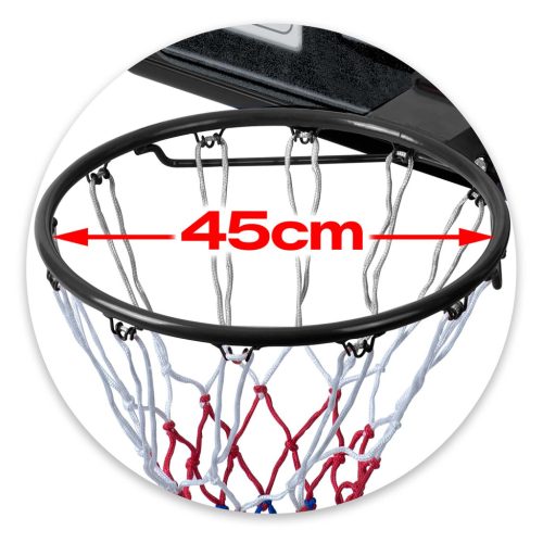 Állítható kosárlabda kosár 135-300cm, stabil, nagy, Neo-Sport NS-282
