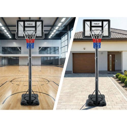 Állítható kosárlabda kosár 135-300cm, stabil, nagy, Neo-Sport NS-282