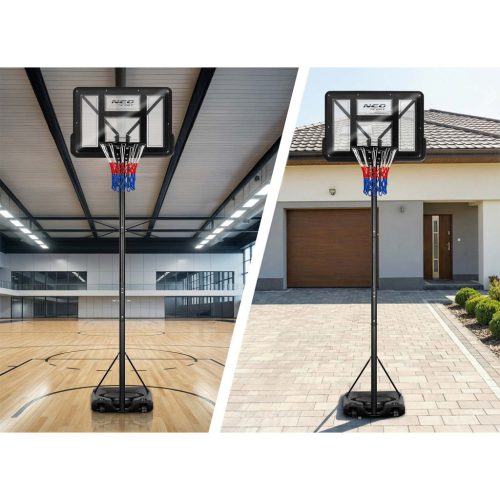 Állítható kosárlabda kosár 170-305cm, stabil, nagy, Neo-Sport NS-283