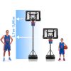 Állítható kosárlabda kosár 170-305cm, stabil, nagy, Neo-Sport NS-283