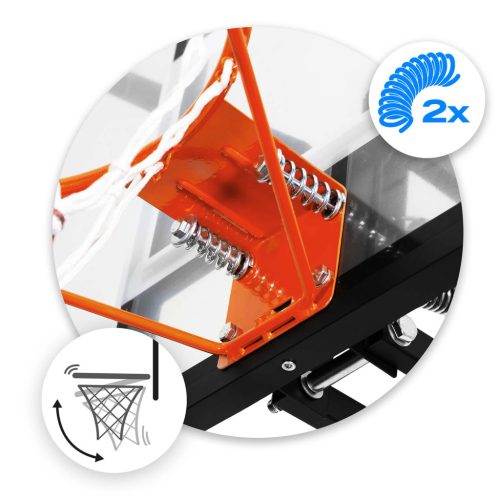 Állítható kosárlabda kosár 160-305cm, stabil, nagy, Neo-Sport NS-284