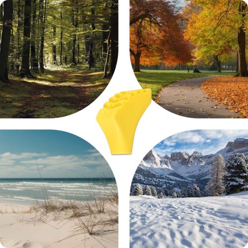 Nordic Walking túrabot végek, 10 db, sárga - Neo-Sport 