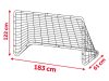 Nagy, 2 db-os Neo-Sport 183 x 122 x 61 cm-es futballkapuskészlet