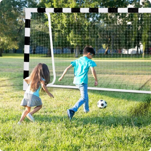 Futballkapu 300 x 200 x 120 cm NS-465 fekete-fehér