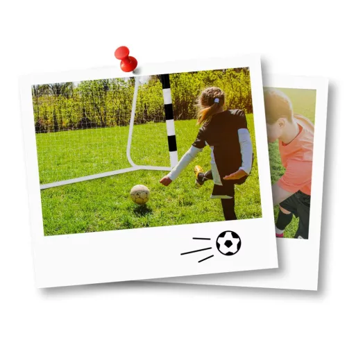 Futballkapu 300 x 200 x 120 cm NS-465 fekete-fehér