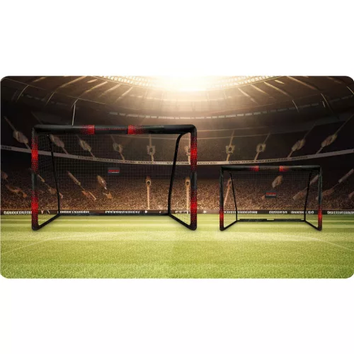 Futballkapu 300 x 200 x 120 cm NS-473 fekete-piros