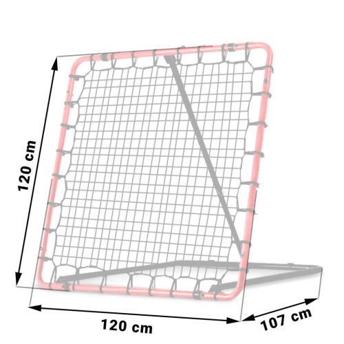 Visszarúgó kapu Tempo multisport rebounder , acél keret, 120 x 120 cm - Neo-Sport NS-491