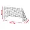 Futballkapu 183 x 122 x 61 cm NS-492 fekete