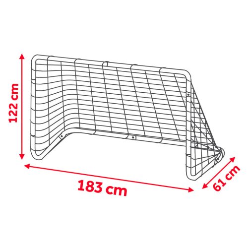 Futballkapu 183 x 122 x 61 cm NS-492 fekete