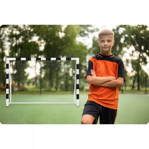 Futballkapu 300 x 200 x 90 cm NS-465 fekete-fehér