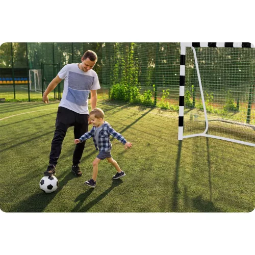 Futballkapu 300 x 200 x 90 cm NS-465 fekete-fehér