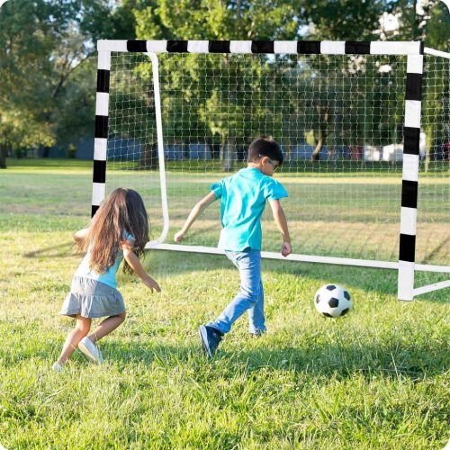 Futballkapu 300 x 200 x 90 cm NS-465 fekete-fehér