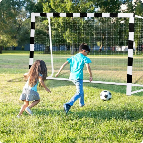 Futballkapu 300 x 200 x 90 cm NS-465 fekete-fehér