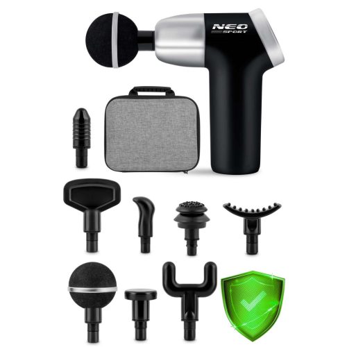 Testmasszázs pisztoly 8 tartozék NS-500 Neo-sport fekete