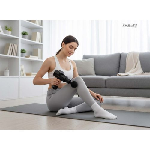 Testmasszázs pisztoly masszírozó 6 tartozékkal NS-504 Neo-sport fekete