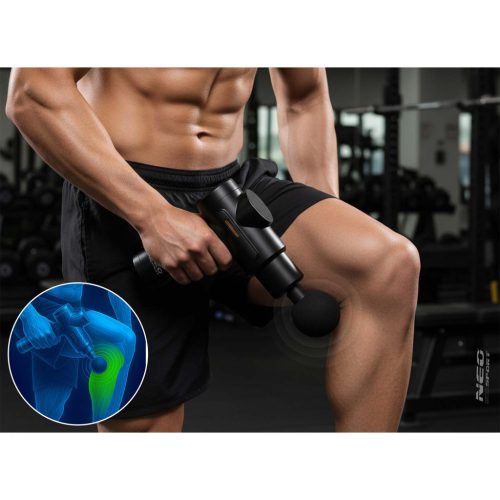 Testmasszázs pisztoly masszírozó 6 tartozékkal NS-504 Neo-sport fekete