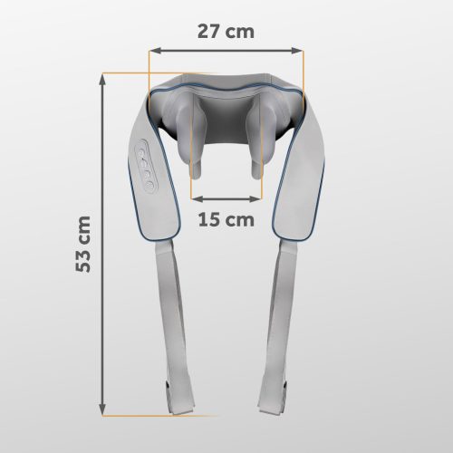 Neo-Sport NS-505 vezeték nélküli nyak- és hátmasszírozó shiatsu készülék 3 fűtési móddal