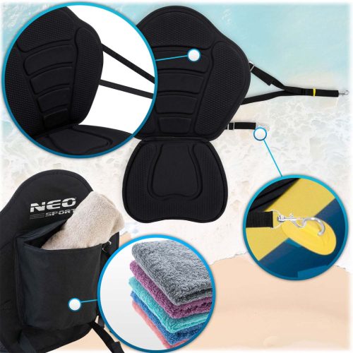 Fekete habszivacs ülés SUP deszkához