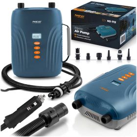   Elektromos pumpa SUP felfújható csónak matrachoz + 6 db 12V-os adapter Neo-Sport NS-713