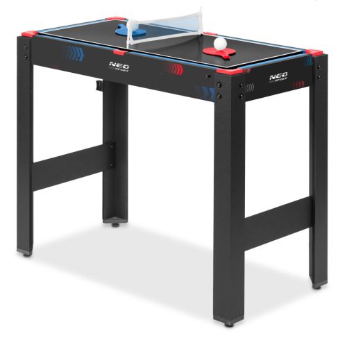 5 az 1-ben többfunkciós játékasztal, biliárdasztal, íjászasztal, jégkorongasztal, ping-pong asztal, kosárlabda asztal, állítható lábak, 92 x 46 x 73 cm - Neo-Sport NS-810
