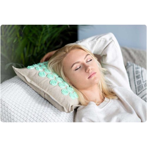 Neo-Sport 190201 tüskés akupresszúrás szőnyeg, szürke-menta