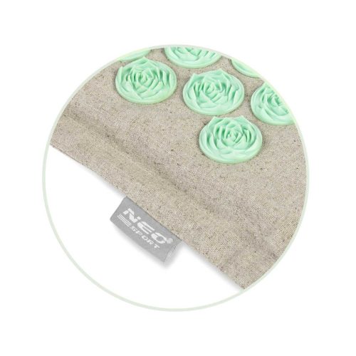 Neo-Sport 190201 tüskés akupresszúrás szőnyeg, szürke-menta