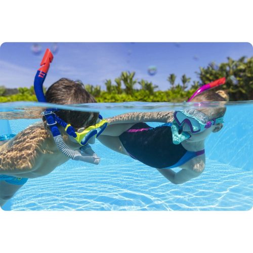 Sötétkék és szürke Bestway 24025 búvárkészlet