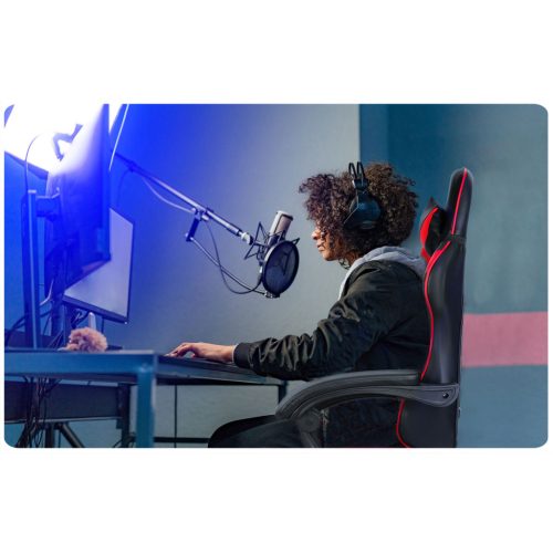 Sofotel Draknor játékszék fekete és piros