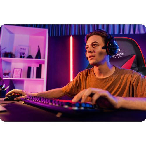 Sofotel Draknor játékszék fekete és piros