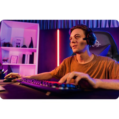 Sofotel Draknor játékszék fekete-kék