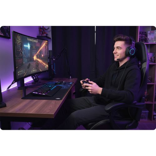 Sofotel Draknor II gamer szék, fekete és szürke