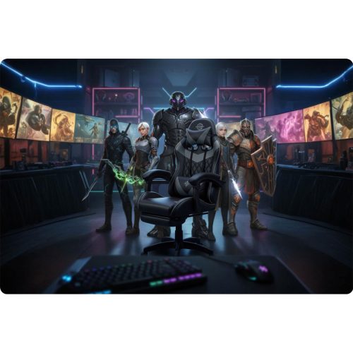 Sofotel Draknor II gamer szék, fekete és szürke