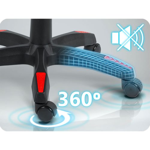 Sofotel Draknor II gamer szék, fekete és piros