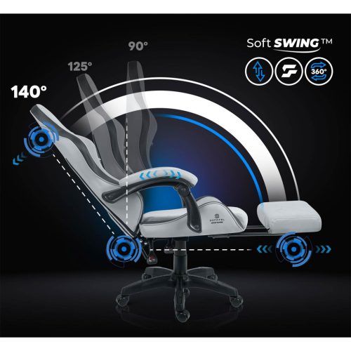 Gamer szék, forgó gamer szék, vödör lábtartó, Lokar Sofotel