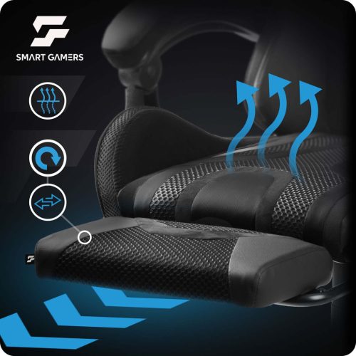 Gamer szék, forgó gamer szék, vödör lábtartó, Specter Sofotel