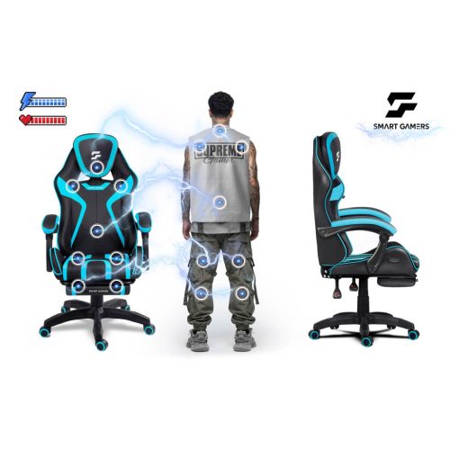 Gamer szék, forgó gamer szék, vödör lábtartó, Specter Sofotel